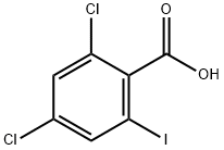 2,4-dichloro-6-iodobenzoic acid Struktur