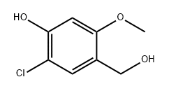 Benzenemethanol, 5-chloro-4-hydroxy-2-methoxy- Struktur