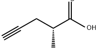 4-Pentynoic acid, 2-methyl-, (2R)- Struktur