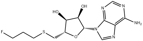 5'-deoxy-5'-((2-monofluoroethyl)thio)adenosine Struktur