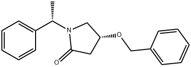 2-Pyrrolidinone, 1-[(1S)-1-phenylethyl]-4-(phenylmethoxy)-, (4R)- Struktur