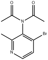 Acetamide, N-acetyl-N-(4-bromo-2-methyl-3-pyridinyl)- Struktur