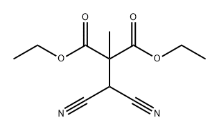 Propanedioic acid, 2-(dicyanomethyl)-2-methyl-, 1,3-diethyl ester Struktur