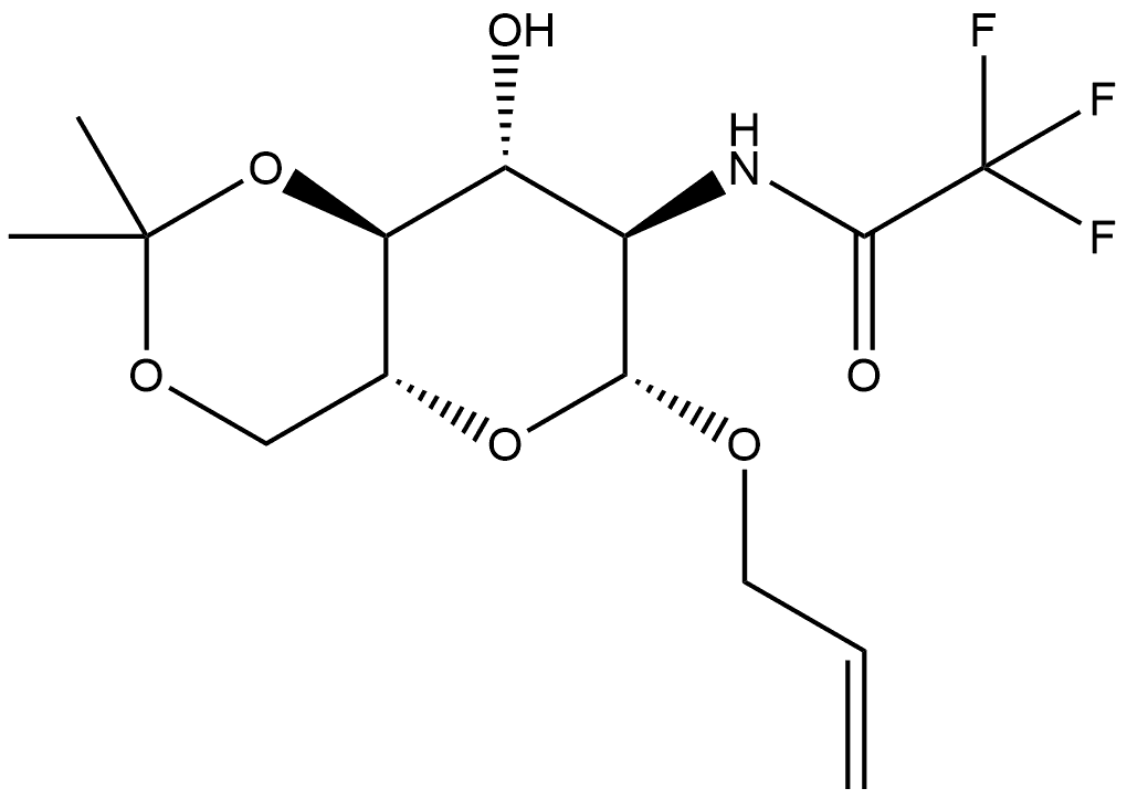 β-D-Glucopyranoside, 2-propen-1-yl 2-deoxy-4,6-O-(1-Methylethylidene)-2-[(2,2,2-trifluoroacetyl)aMin