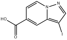 3-Iodopyrazolo[1,5-a]pyridine-5-carboxylic acid Struktur