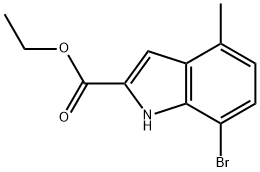 ethyl 7-bromo-4-methyl-1H-indole-2-carboxylate Struktur