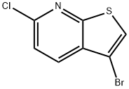 Thieno[2,3-b]pyridine, 3-bromo-6-chloro- Struktur