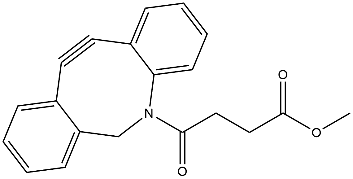 Dibenz[b,f]azocine-5(6H)-butanoic acid, 11,12-didehydro-γ-oxo-, methyl ester Struktur