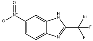 2-[Bromo(difluoro)methyl]-5-nitro-1H-benzimidazole Struktur