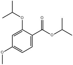 Benzoic acid, 4-methoxy-2-(1-methylethoxy)-, 1-methylethyl ester Struktur