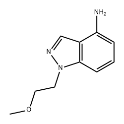 1H-Indazol-4-amine, 1-(2-methoxyethyl)- Struktur