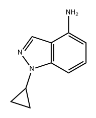 1H-Indazol-4-amine, 1-cyclopropyl- Struktur