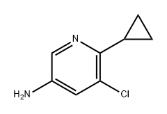 3-Pyridinamine, 5-chloro-6-cyclopropyl- Struktur