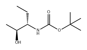 Carbamic acid, N-[(1S,2S)-1-ethyl-2-hydroxypropyl]-, 1,1-dimethylethyl ester Struktur