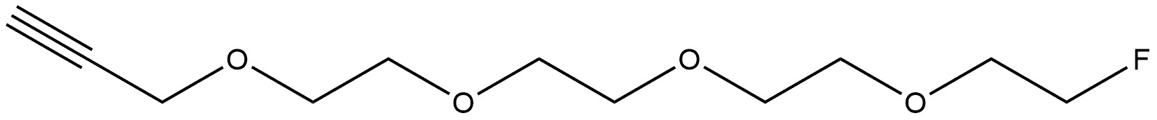 1-氟-3,6,9,12-四氧十五烷-14-炔, 1354389-56-2, 結(jié)構(gòu)式