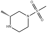 Piperazine, 3-methyl-1-(methylsulfonyl)-, (3R)- Struktur