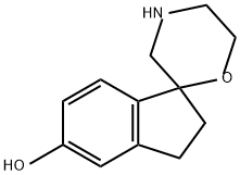 Spiro[1H-indene-1,2'-morpholin]-5-ol, 2,3-dihydro- Struktur