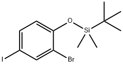 Benzene, 2-bromo-1-[[(1,1-dimethylethyl)dimethylsilyl]oxy]-4-iodo- Struktur