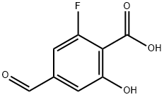 Benzoic acid, 2-fluoro-4-formyl-6-hydroxy- Struktur