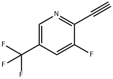 Pyridine, 2-ethynyl-3-fluoro-5-(trifluoromethyl)- Struktur