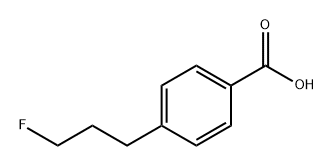 Benzoic acid, 4-(3-fluoropropyl)- Struktur