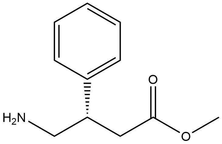 methyl (S)-4-amino-3-phenylbutanoate Struktur