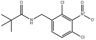 Propanamide, N-[(2,4-dichloro-3-nitrophenyl)methyl]-2,2-dimethyl- Struktur