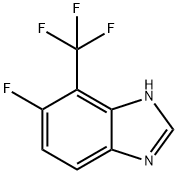 5-Fluoro-4-(trifluoromethyl)-1H-benzimidazole Struktur