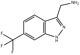 1H-Indazole-3-methanamine, 6-(trifluoromethyl)- Struktur