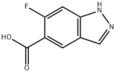 6-fluoro-1~{H}-indazole-5-carboxylic acid Struktur