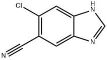 1H-Benzimidazole-5-carbonitrile, 6-chloro- Struktur