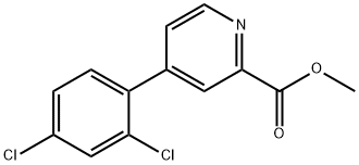 Methyl 4-(2,4-dichlorophenyl)picolinate Struktur