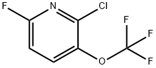 Pyridine, 2-chloro-6-fluoro-3-(trifluoromethoxy)- Struktur