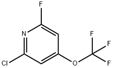 2-Chloro-6-fluoro-4-(trifluoromethoxy)pyridine Struktur