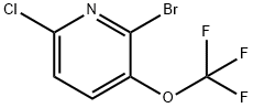 2-Bromo-6-chloro-3-(trifluoromethoxy)pyridine Struktur