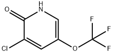 3-Chloro-2-hydroxy-5-(trifluoromethoxy)pyridine Struktur