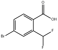 4-Bromo-2-(difluoromethyl)benzoic acid Struktur