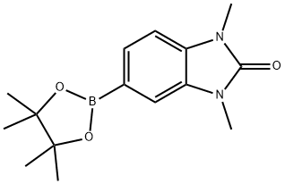 2H-Benzimidazol-2-one, 1,3-dihydro-1,3-dimethyl-5-(4,4,5,5-tetramethyl-1,3,2-dioxaborolan-2-yl)- Struktur