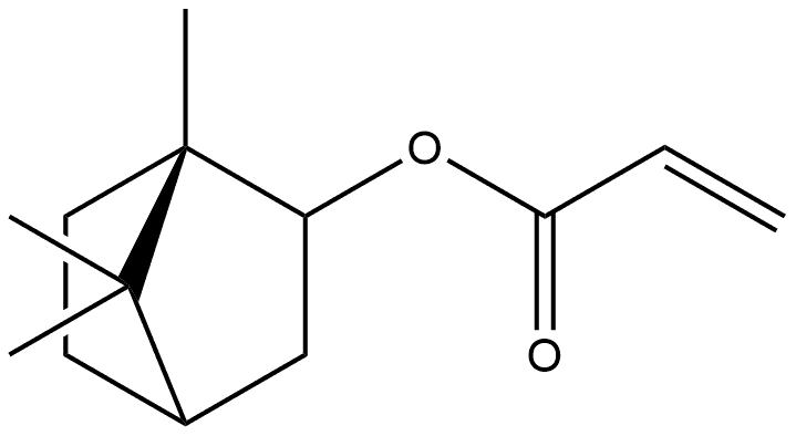 2-Propenoic acid, 1,7,7-trimethylbicyclo[2.2.1]hept-2-yl ester, (1S-exo)- (9CI) Struktur