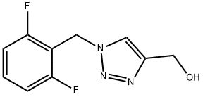 1H-1,2,3-Triazole-4-methanol, 1-[(2,6-difluorophenyl)methyl]- Struktur