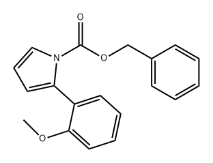 1H-Pyrrole-1-carboxylic acid, 2-(2-methoxyphenyl)-, phenylmethyl ester Struktur