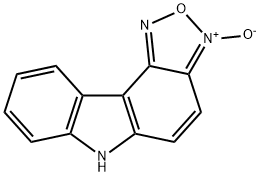 6H-[1,2,5]Oxadiazolo[3,4-c]carbazole 3-oxide Struktur