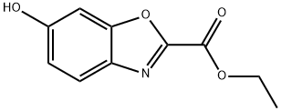 2-Benzoxazolecarboxylic acid, 6-hydroxy-, ethyl ester Struktur