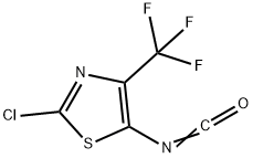 Thiazole, 2-chloro-5-isocyanato-4-(trifluoromethyl)- Struktur