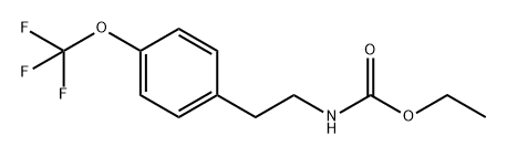 Carbamic acid, N-[2-[4-(trifluoromethoxy)phenyl]ethyl]-, ethyl ester Struktur