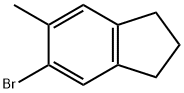 1H-Indene, 5-bromo-2,3-dihydro-6-methyl- Struktur