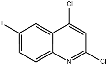 Quinoline, 2,4-dichloro-6-iodo- Struktur