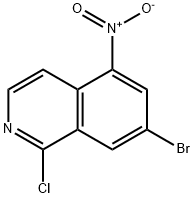 Isoquinoline, 7-bromo-1-chloro-5-nitro- Struktur