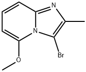 3-bromo-5-methoxy-2-methylimidazo[1,2-a]pyridine Struktur