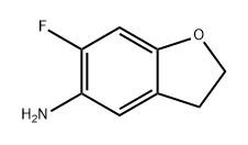 5-Benzofuranamine, 6-fluoro-2,3-dihydro- Struktur